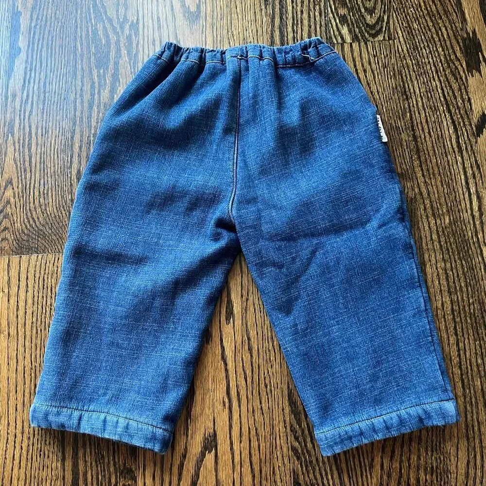 Kids Denim Set with Fleece Lining (90cm 2T)